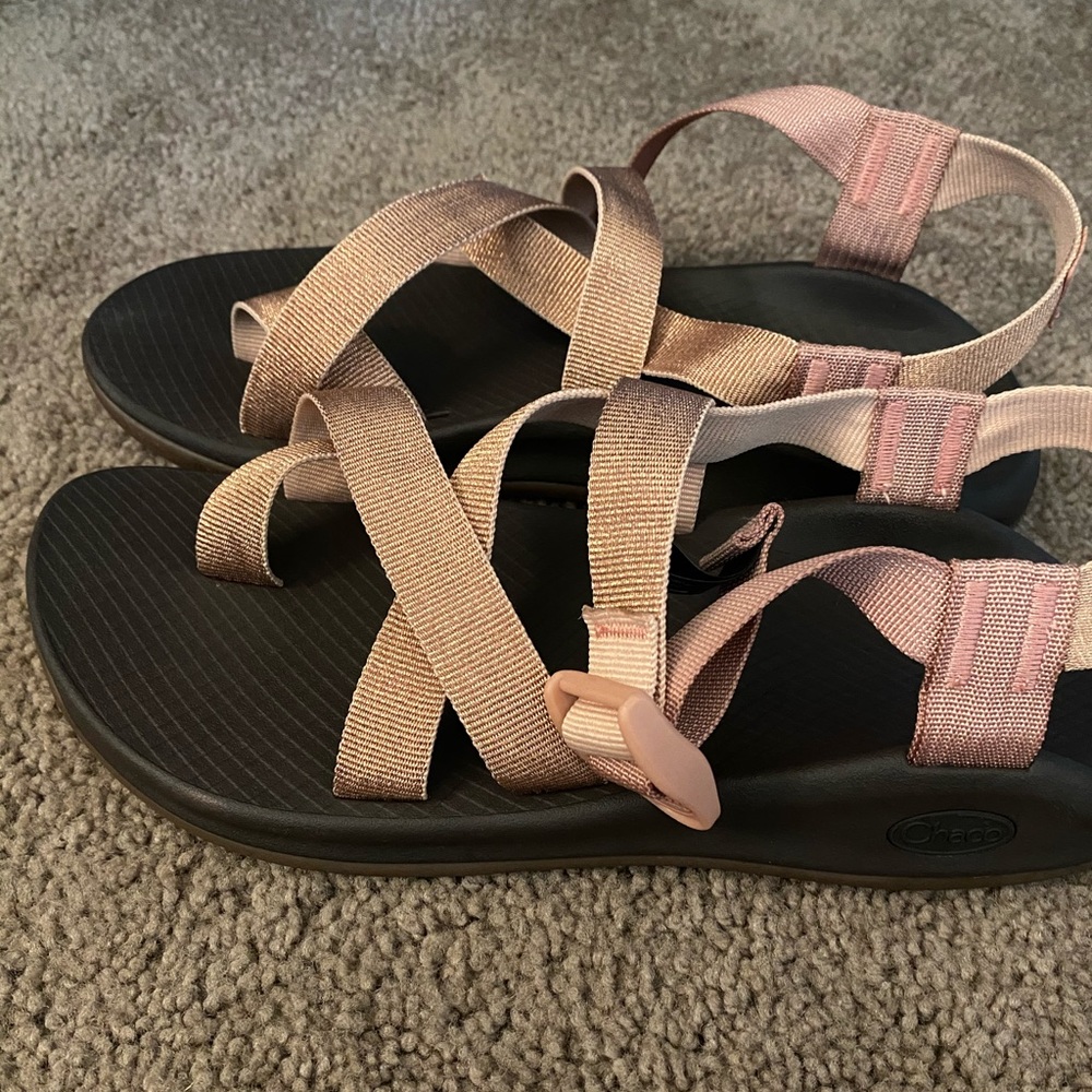 Rose gold Chacos Z2 new! Never worn!